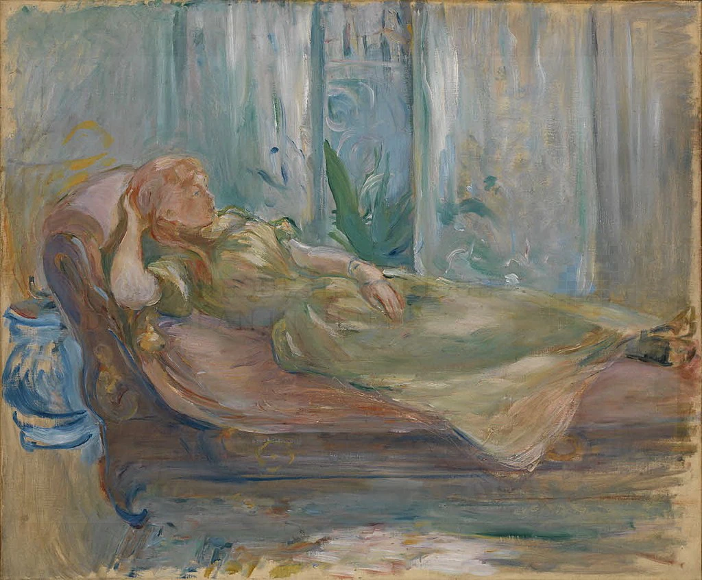 Ragazza sul divano - Musée Léon, Dierx